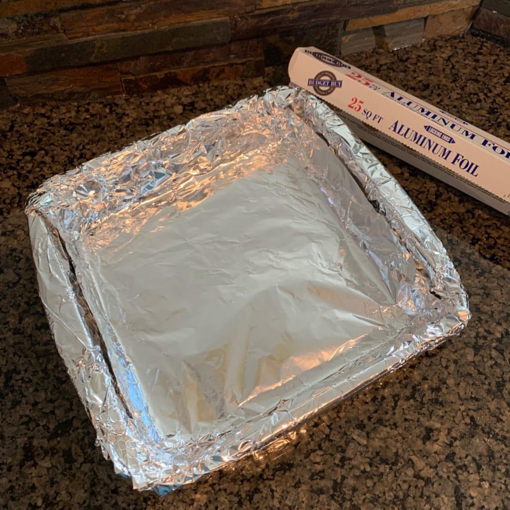 pan prep for brownie