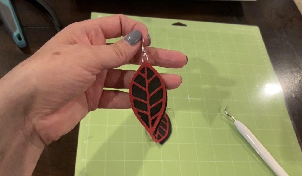 diy faux suede earrings