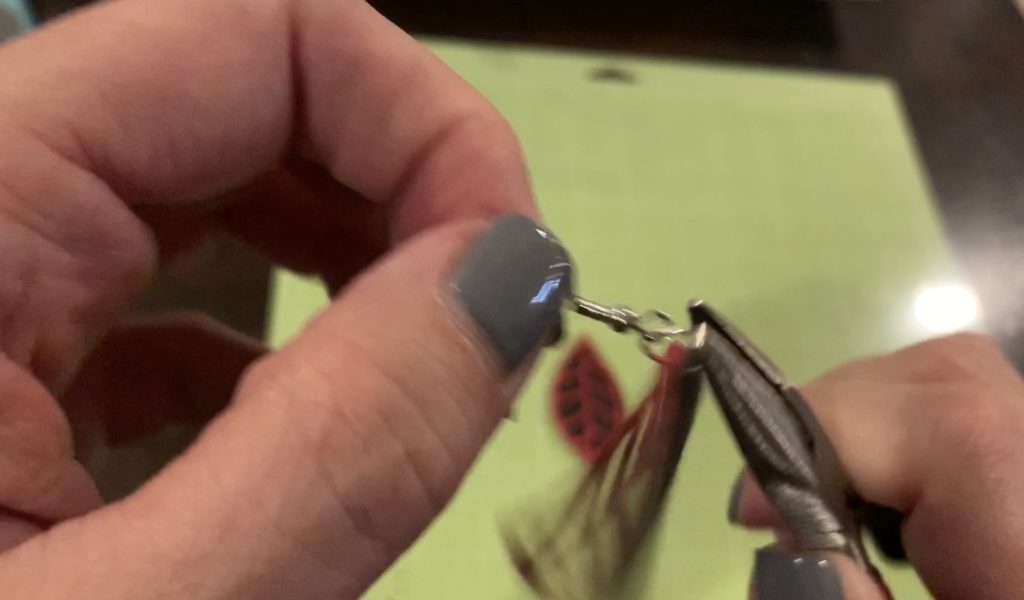 diy faux sued earrings