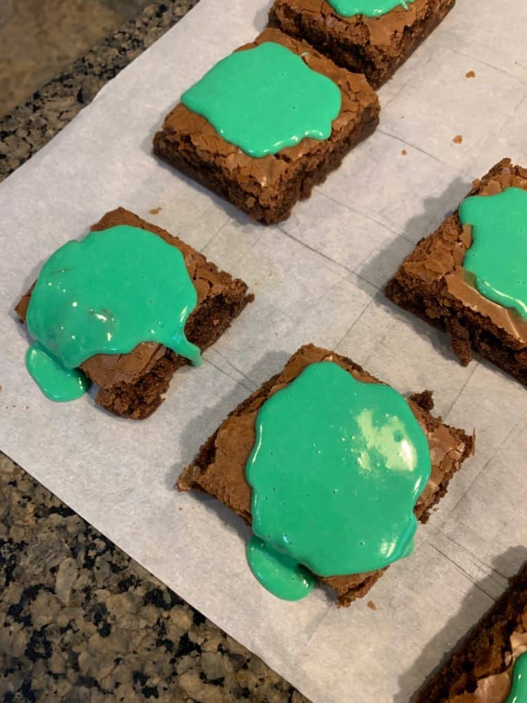 melting witch brownie