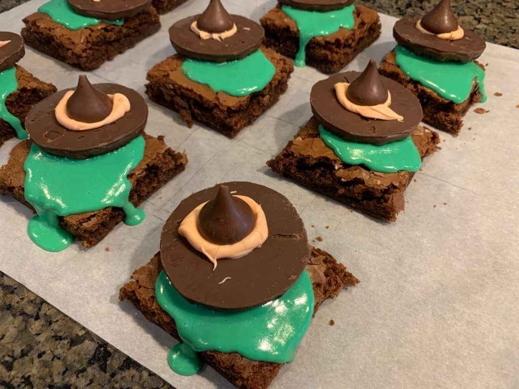 melting witch brownie