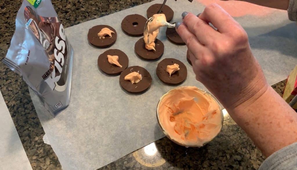making hats for melting witch brownies