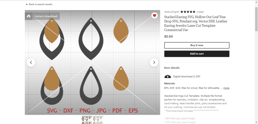 Hollow Leaf svg file from galaxy digital