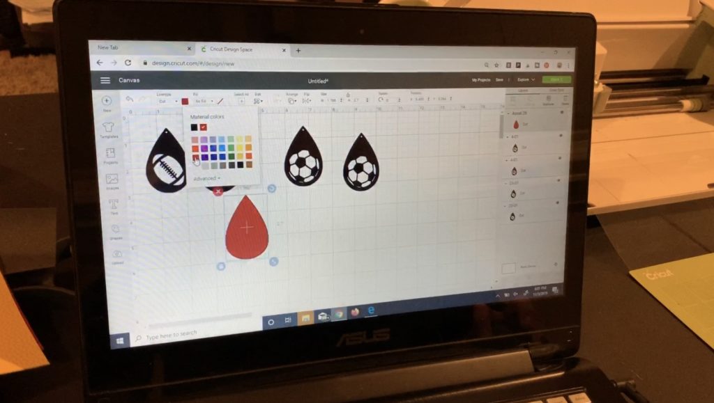 sports faux leather earrings diy