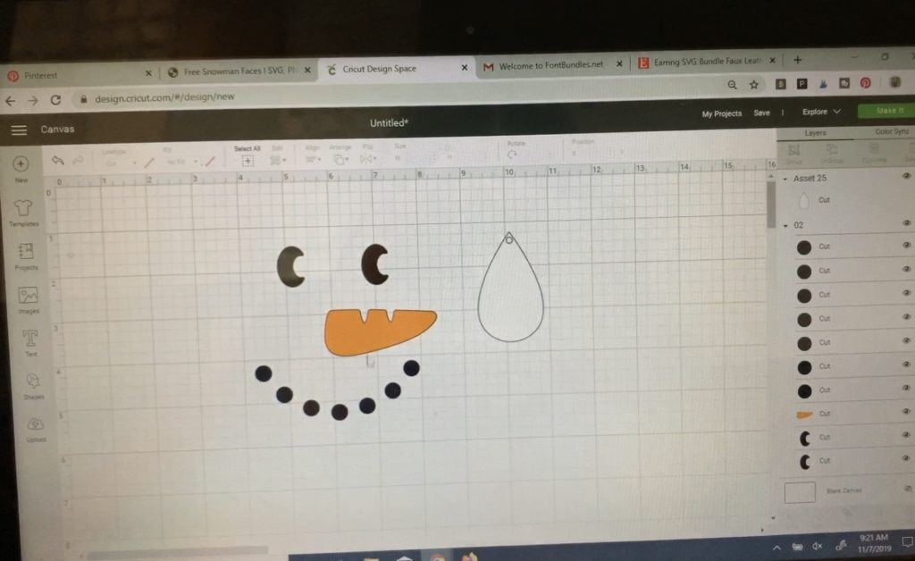 Cricut design space project