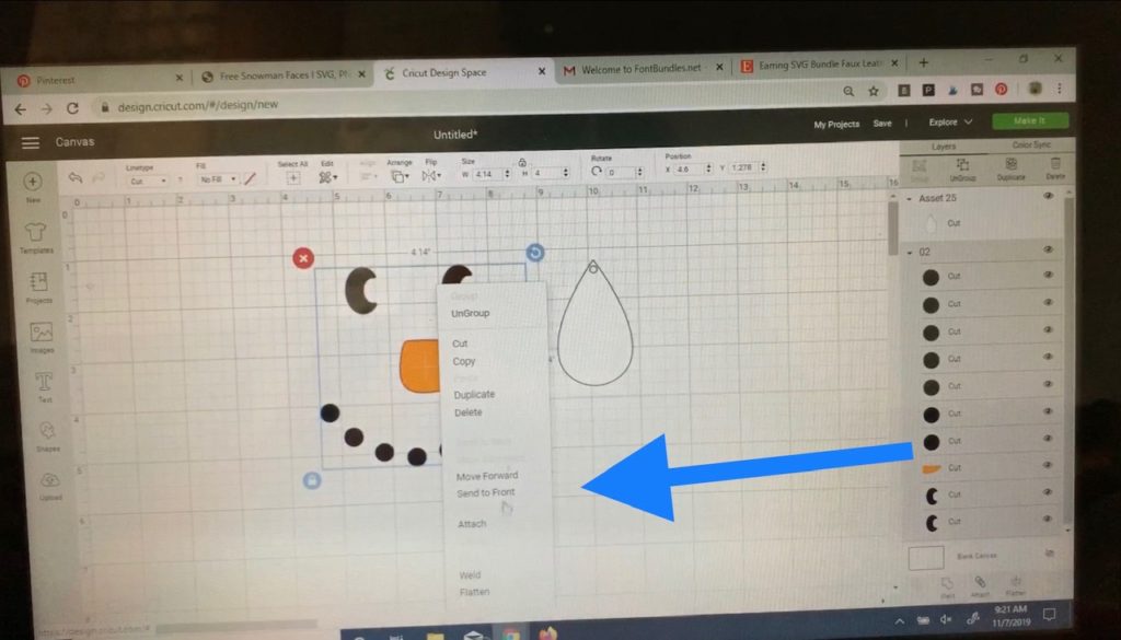 Cricut design space project