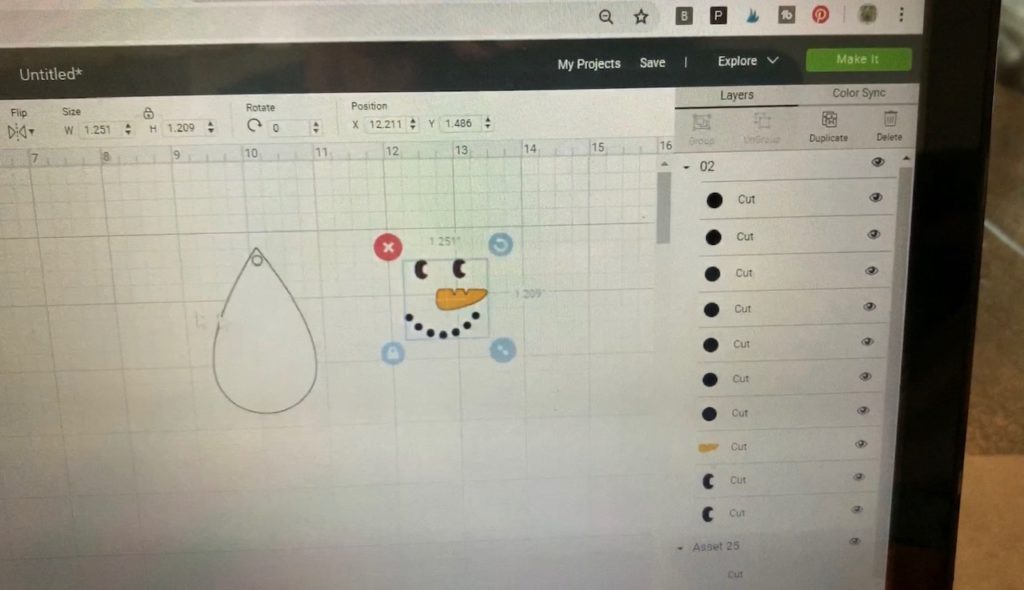 Cricut design space project