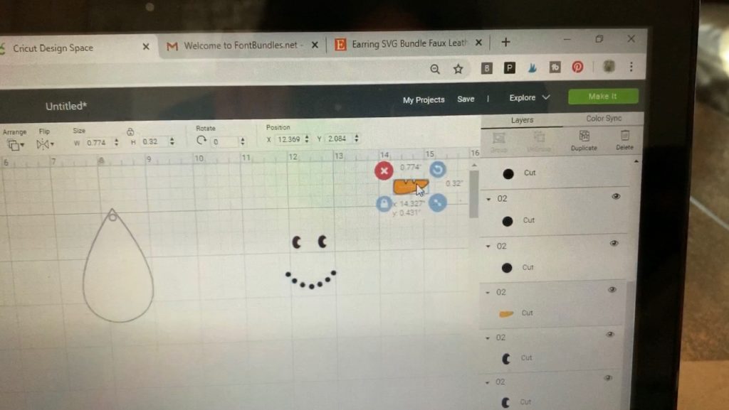Cricut design space project