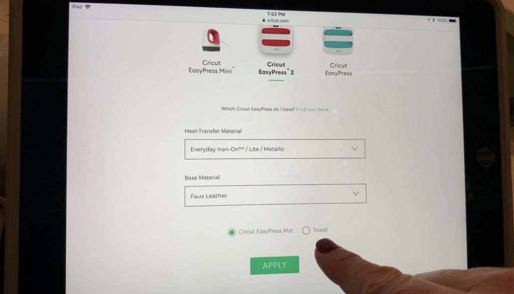 Cricut Easy Press Heat Guide