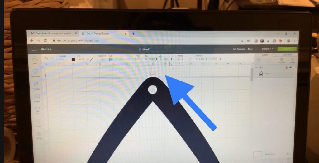 making diy faux leather earrings in Cricut Design Space