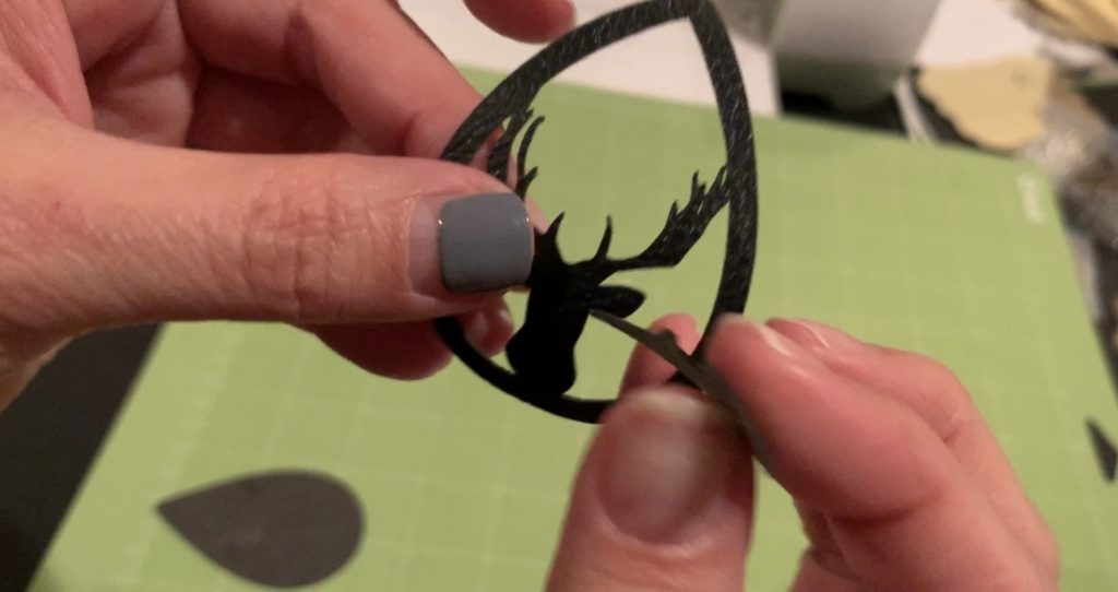 making diy faux leather earrings in Cricut Design Space