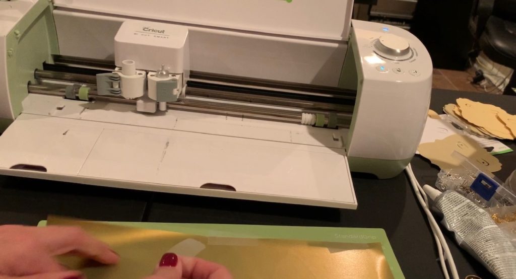 Reindeer leather earrings