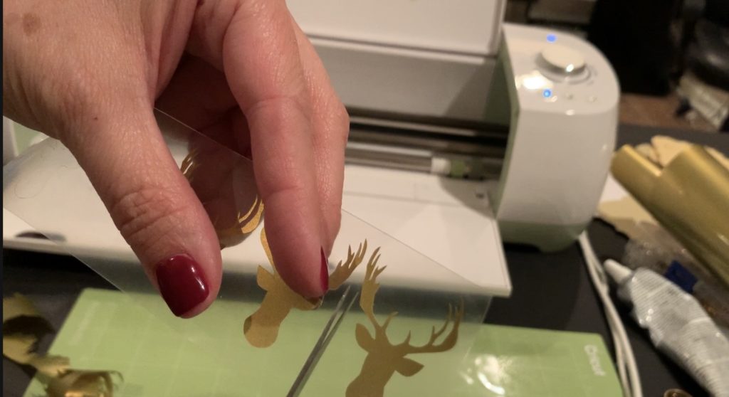 Reindeer leather earrings