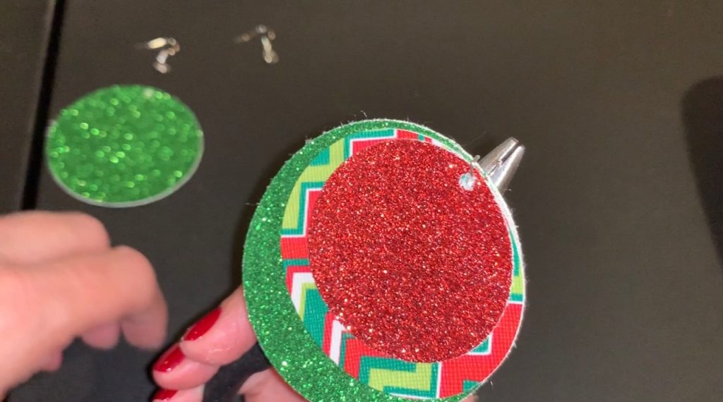 making ugly sweater earrings