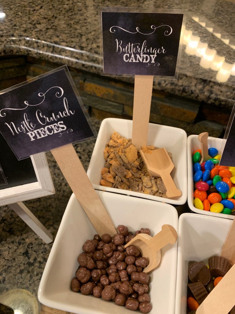 Halloween Popcorn Bar, a Great Halloween Party Food