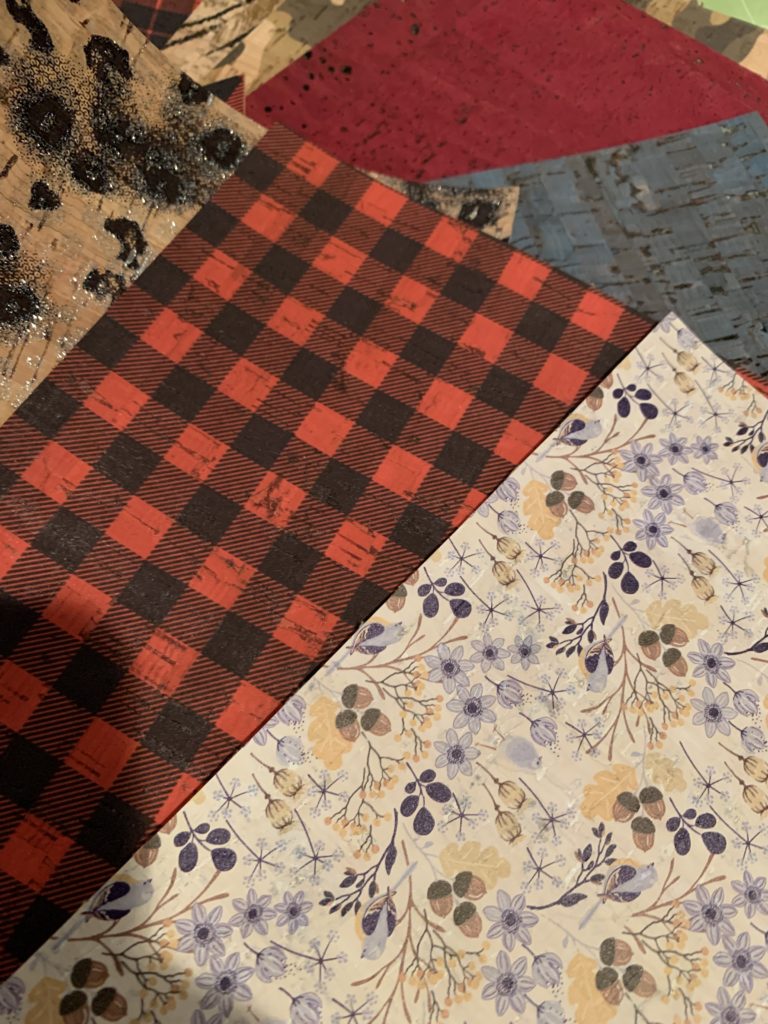 Cork sheets for DIY Cork Earrings