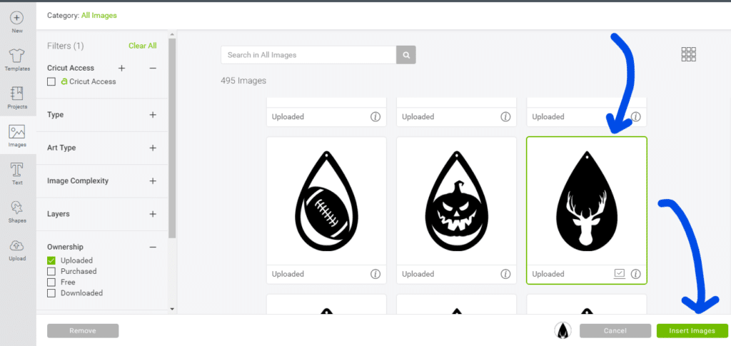 reindeer svg file insert