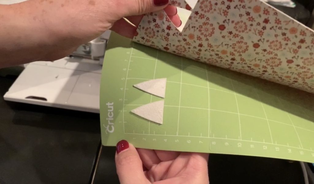 split faux leather earrings