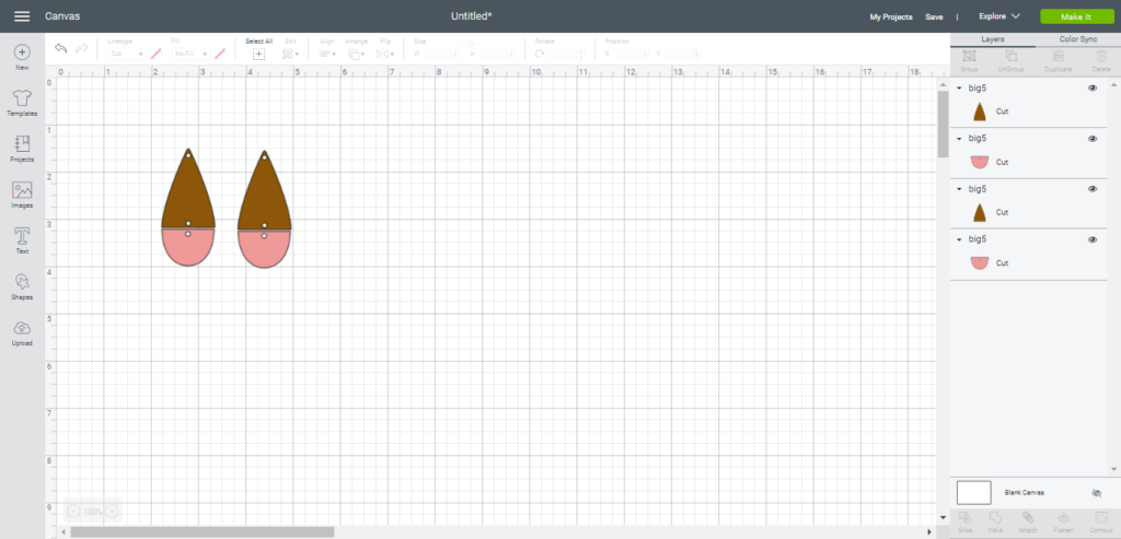 split teardrop earrings