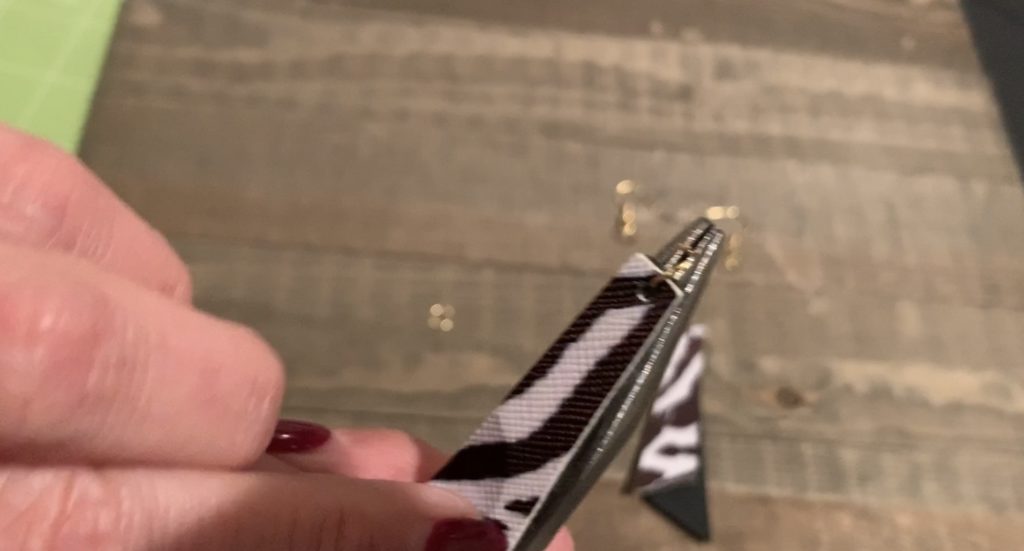 DIY faux leather earrings