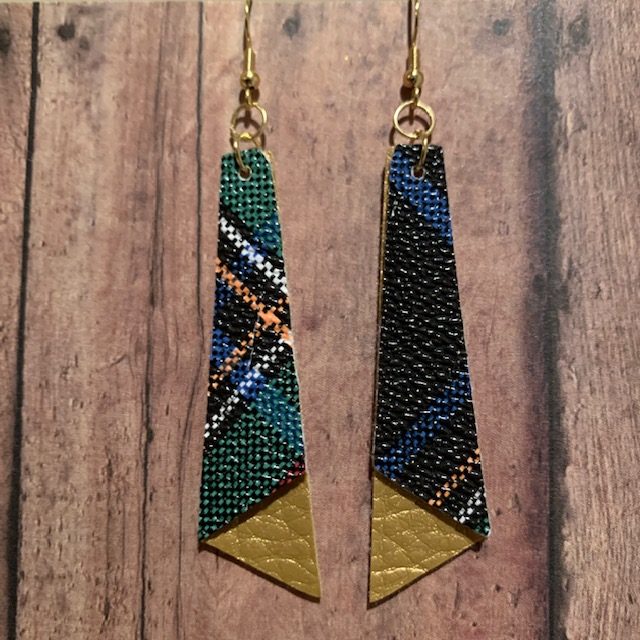 DIY tall stacked earrings