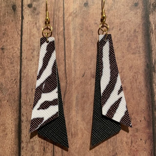 DIY tall stacked earrings