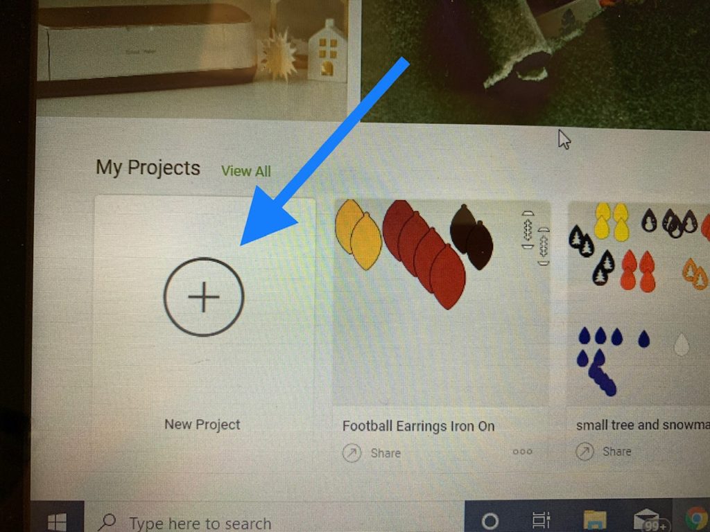 making faux leather earrings on a Cricut