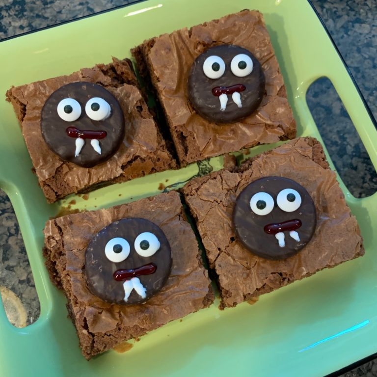 Halloween Vampire Brownies