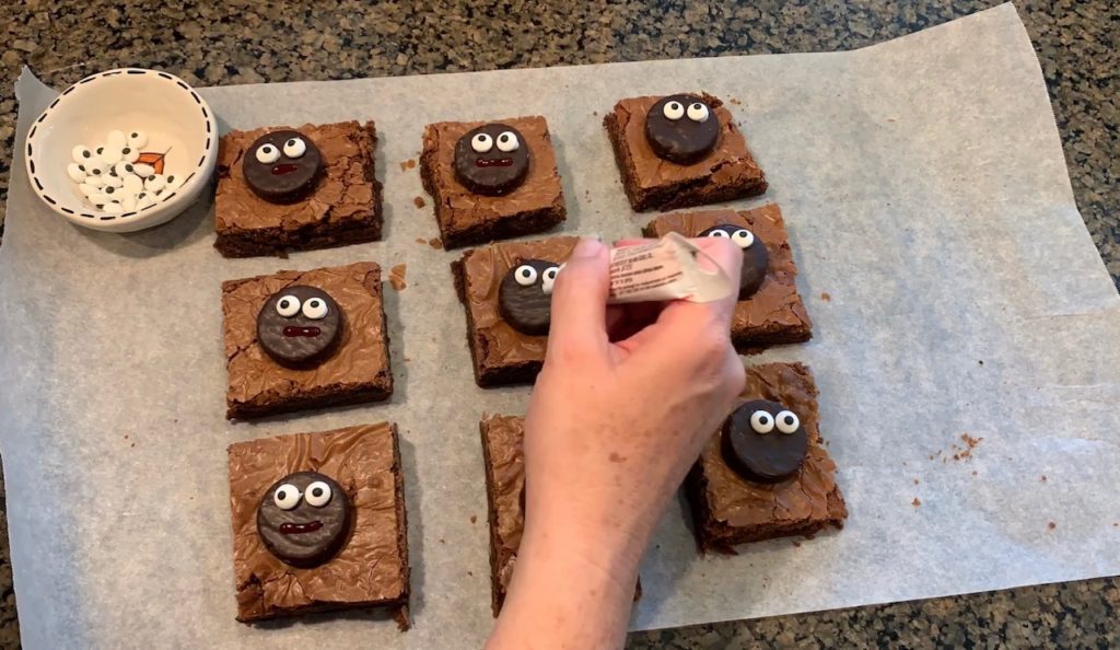 Halloween Vampire Brownies