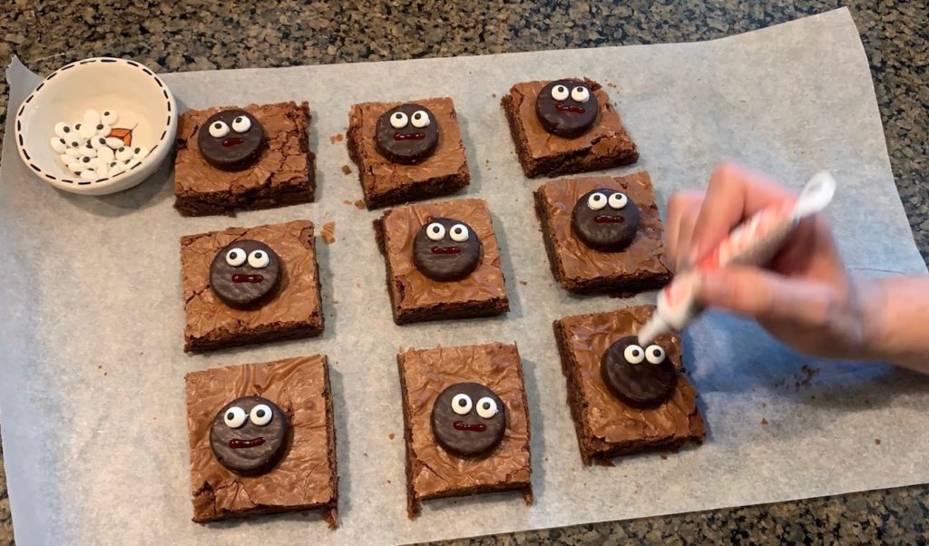 Halloween Vampire Brownies