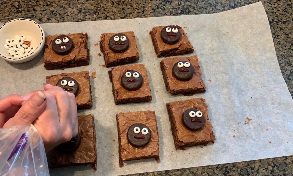 Halloween Vampire Brownies