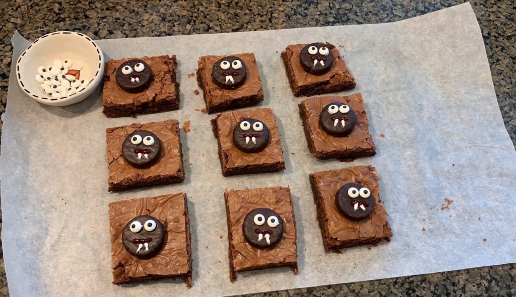 Halloween Vampire Brownies