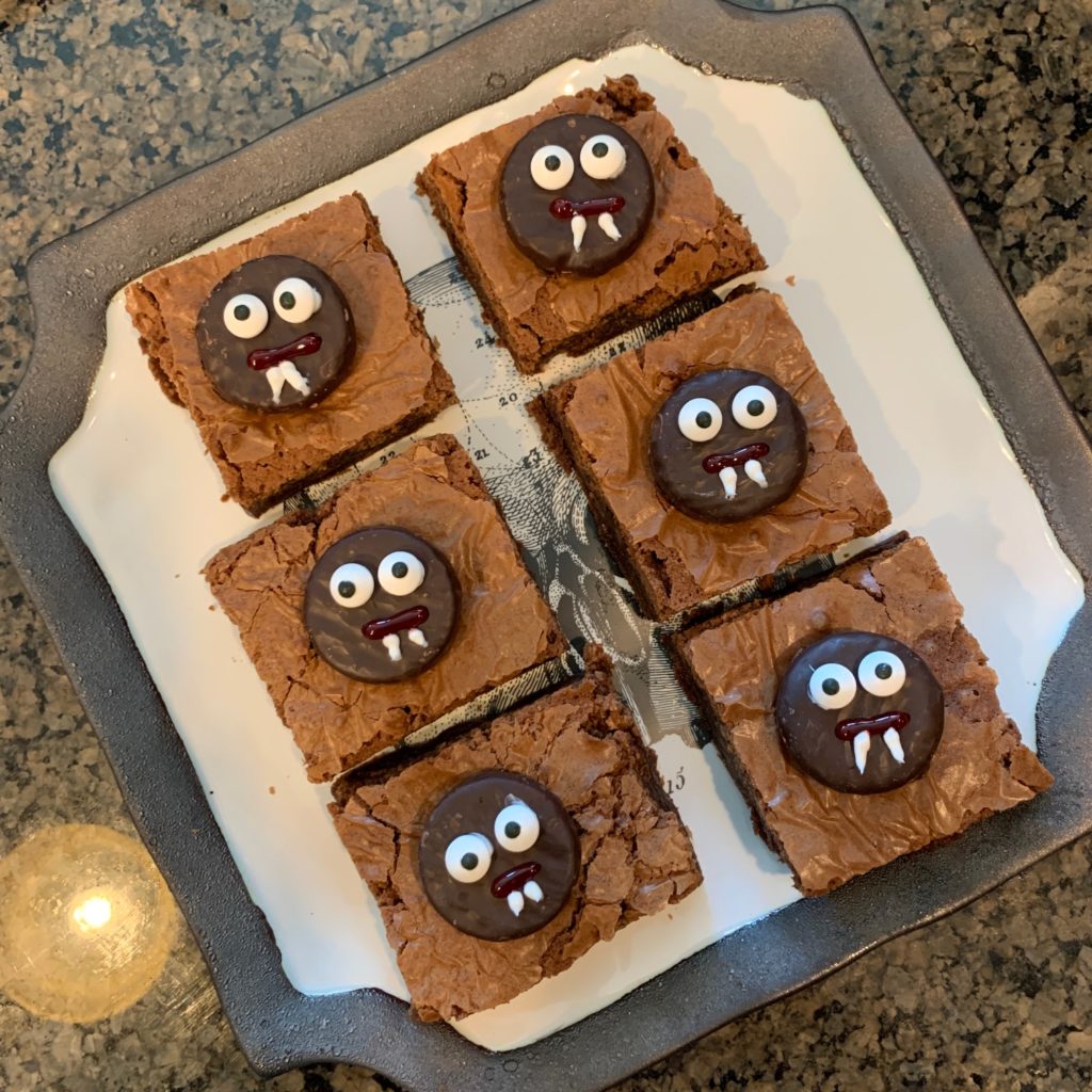 Halloween Vampire Brownies