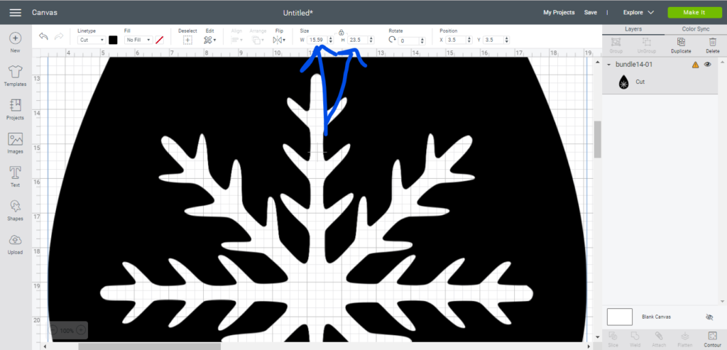 making snowflake faux leather earrings on the Cricut machine