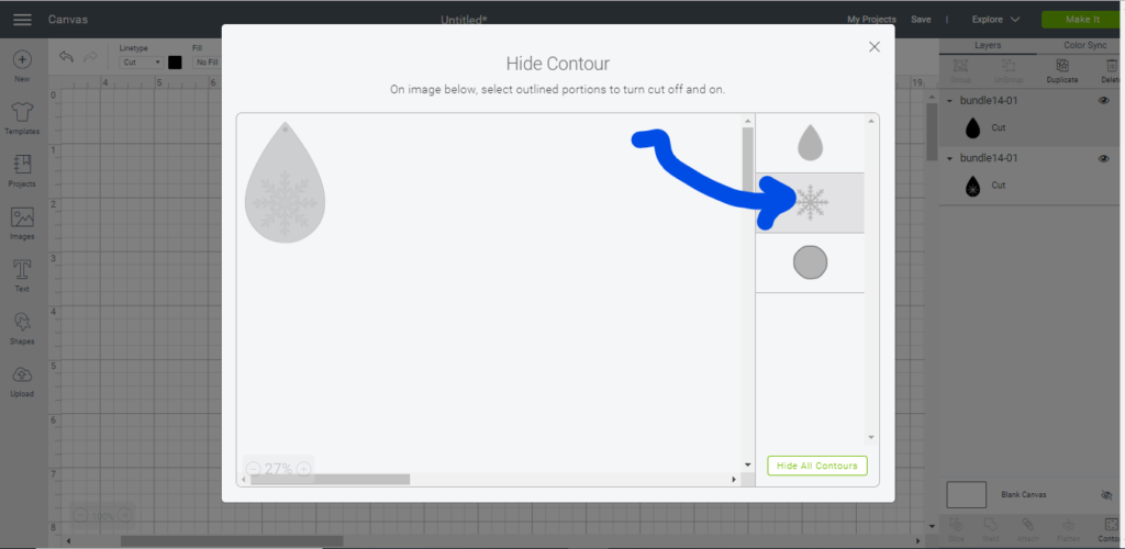 making snowflake faux leather earrings on the Cricut machine