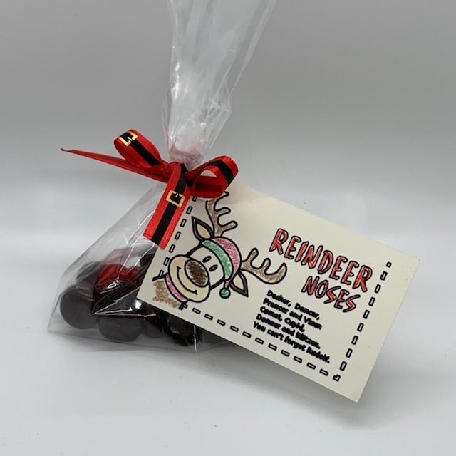 Reindeer Noses for Christmas Care package
