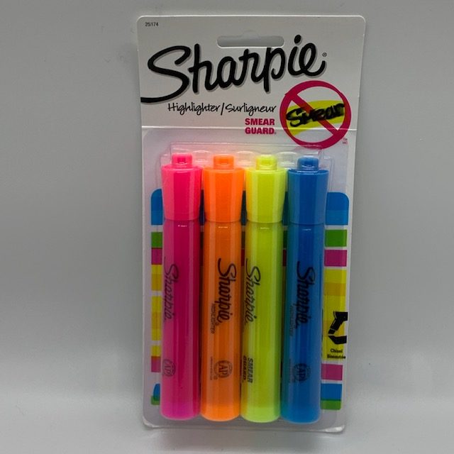 Sharpie highlighters for Christmas Care Package
