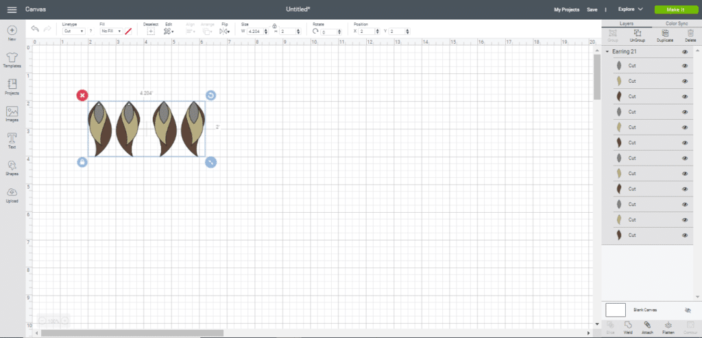 diy earrings that can be made with faux leather, genuine leather or cork