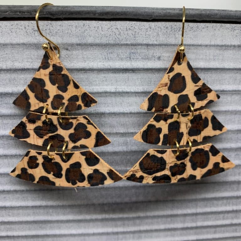 diy tree earrings