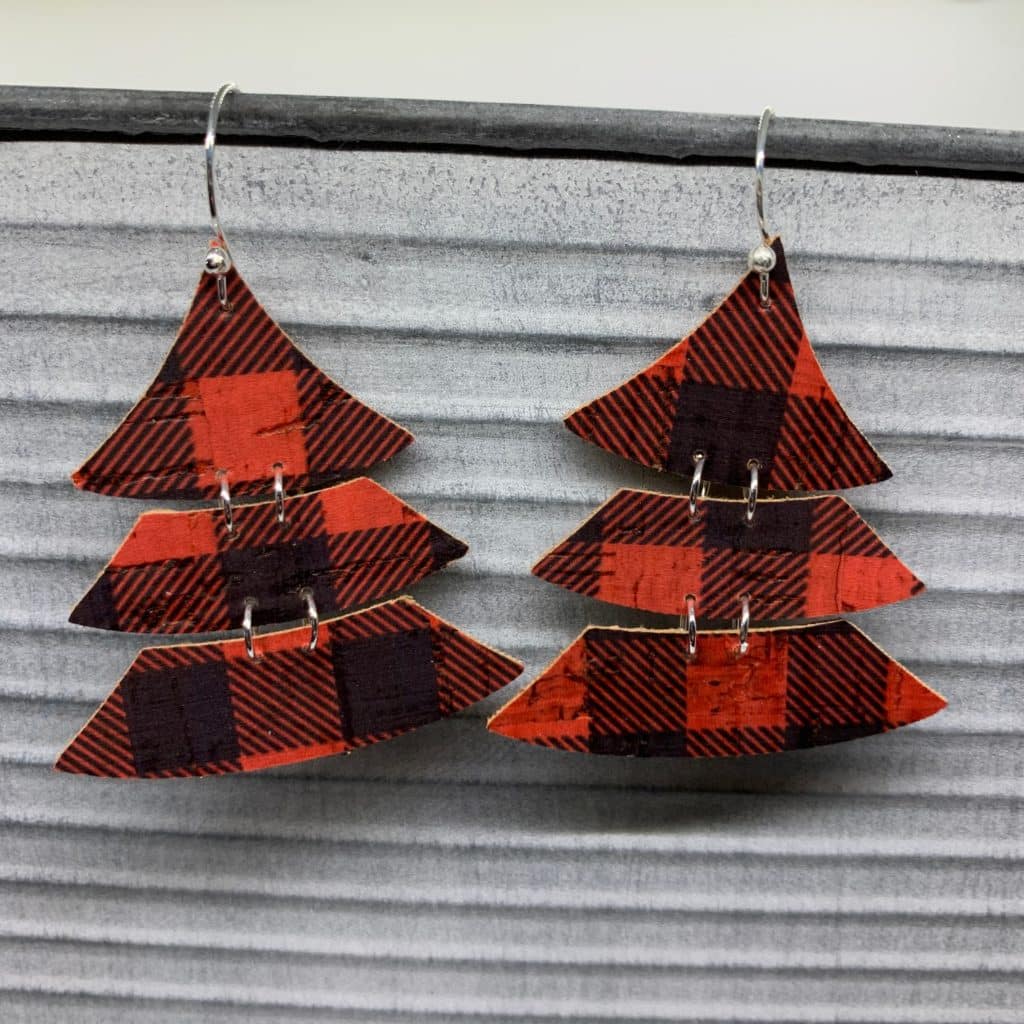 diy tree earrings