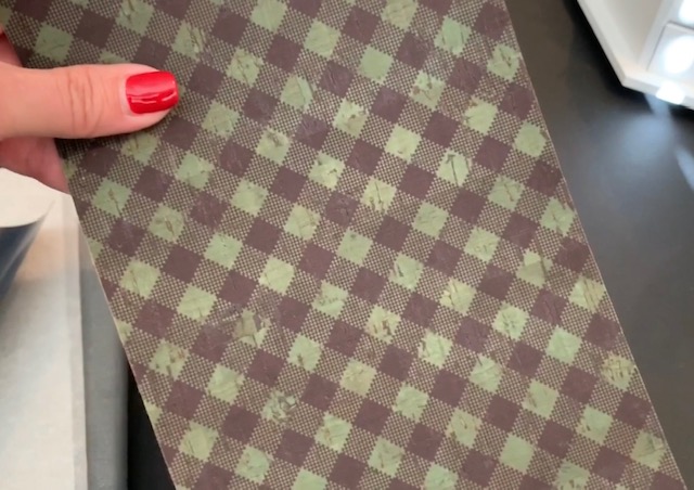 green and black buffalo check cork sheet