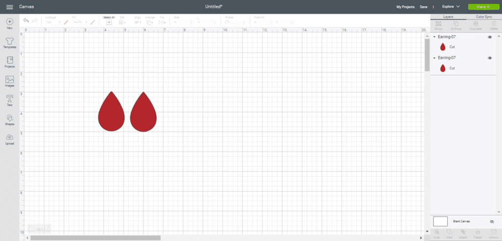 teardrop diy faux leather earrings for Valentine's Day