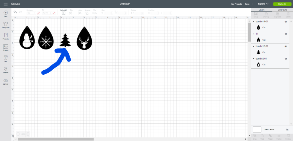 Using the Contour feature in Cricut Design Space