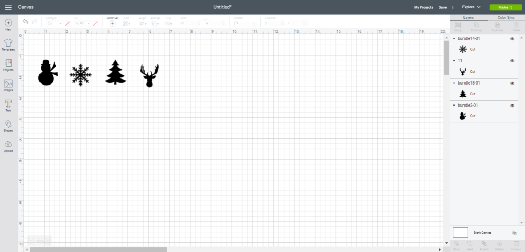 Wood Slice Ornaments - Christmas cutouts