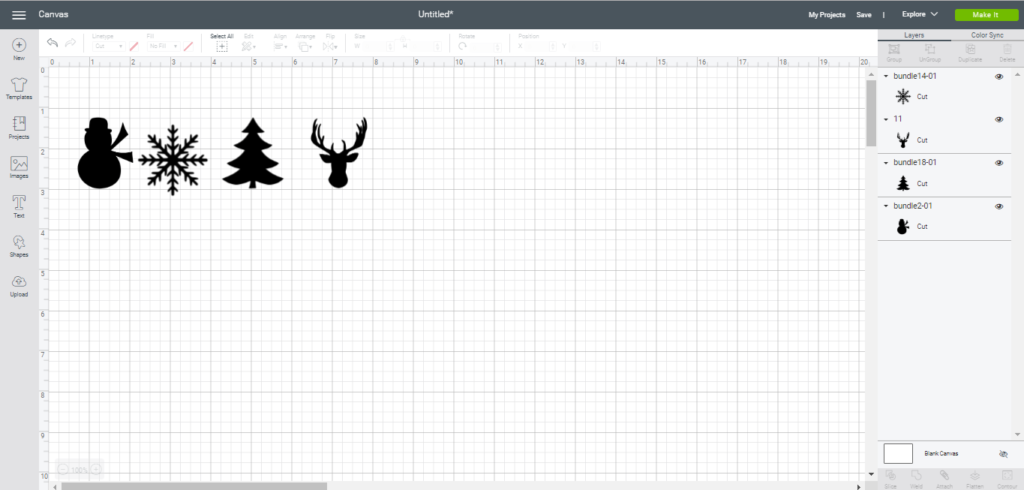 wood slice ornament cutouts