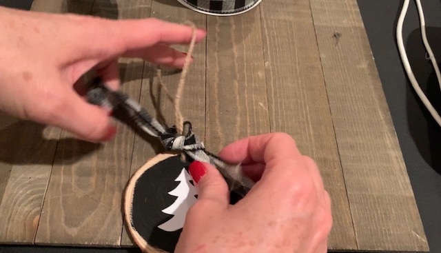 Christmas wood slice ornaments diy