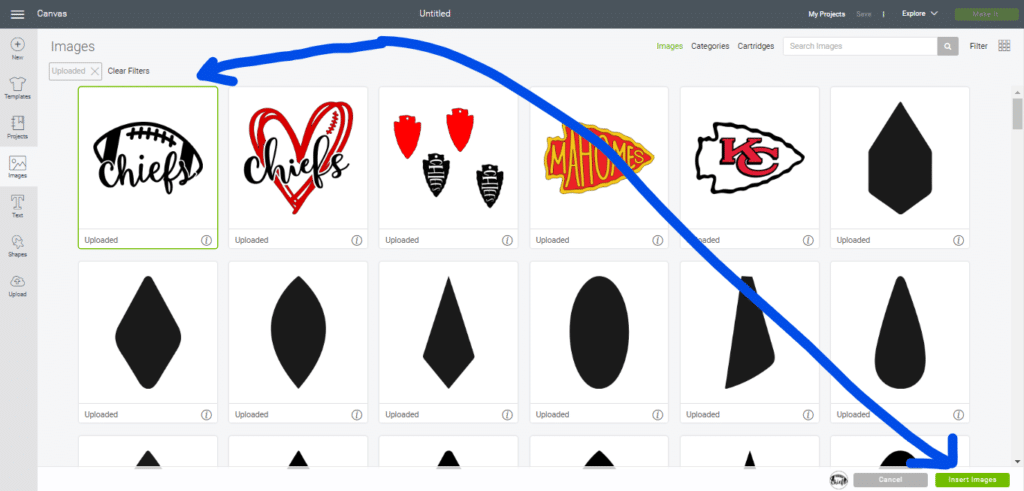 kc chiefs football svg file for leather earrings