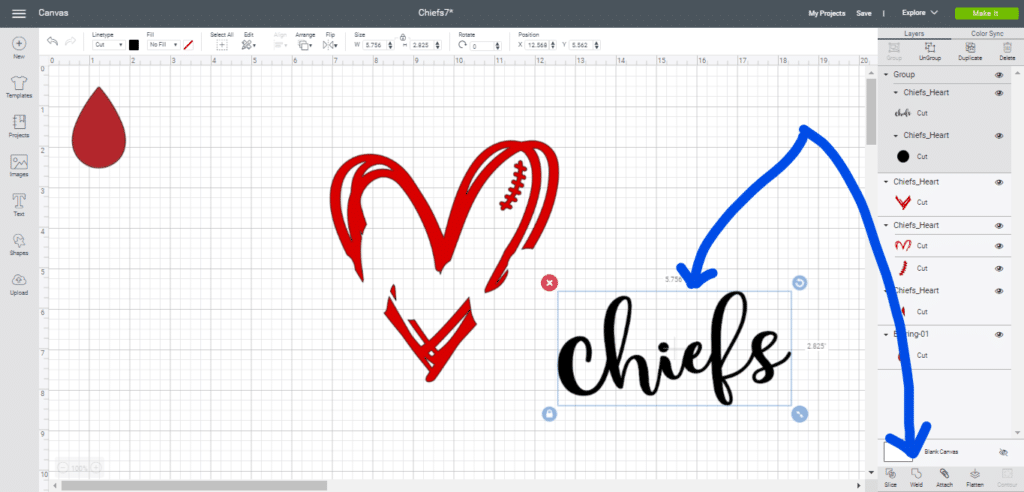 weld function in Cricut Design Space