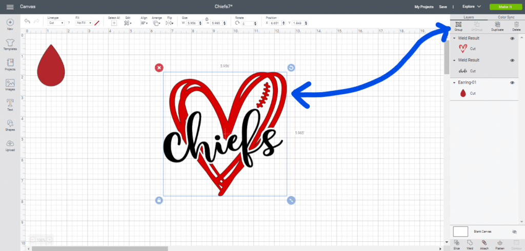making diy earrings on a cricut