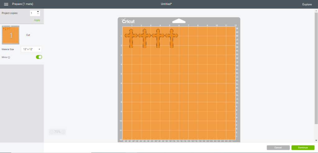 mat ready to cut the diy faux leather earrings